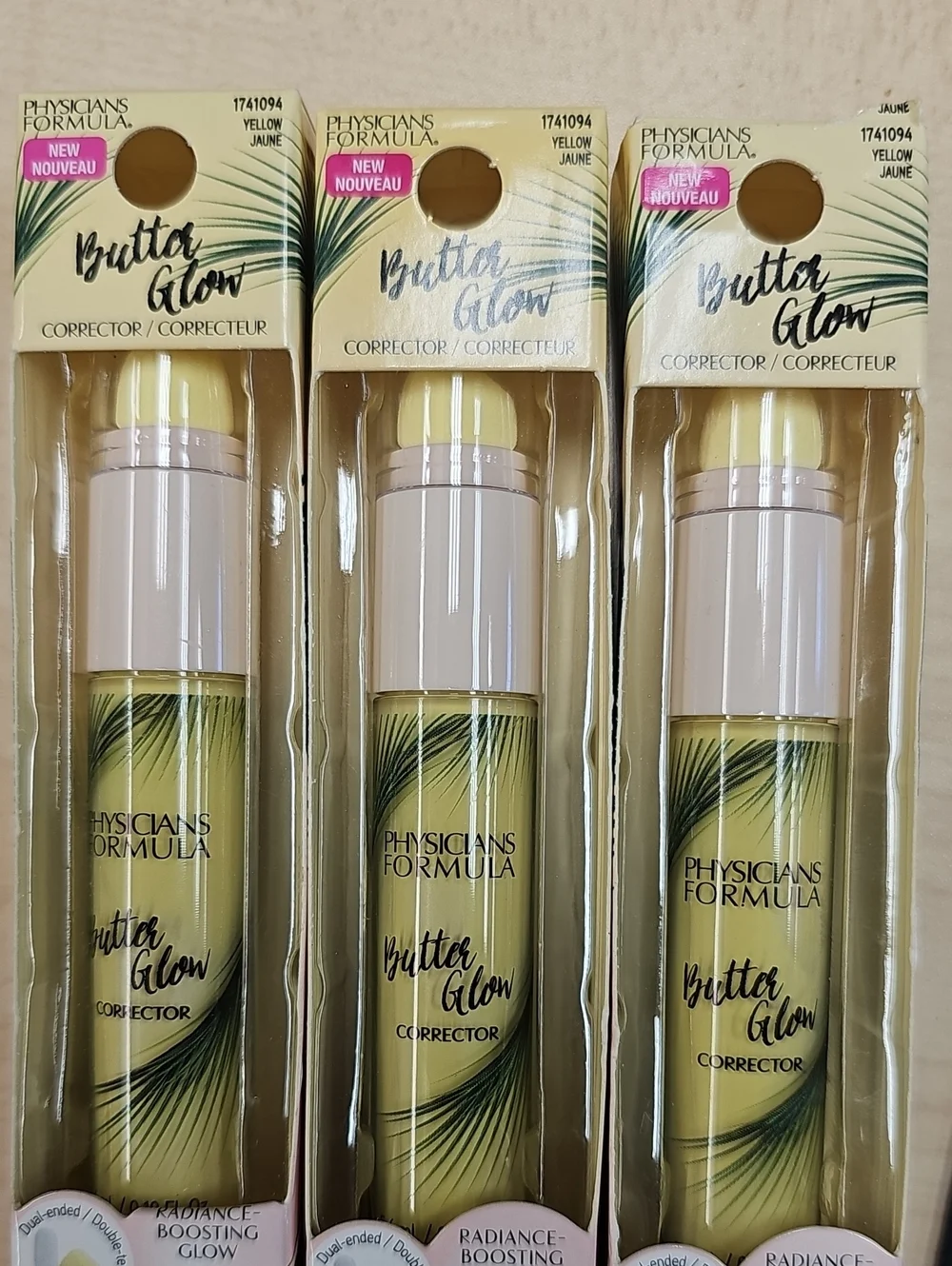 Physicians Formula Butter Glow Corrector Yellow Bundle Qty 3 New